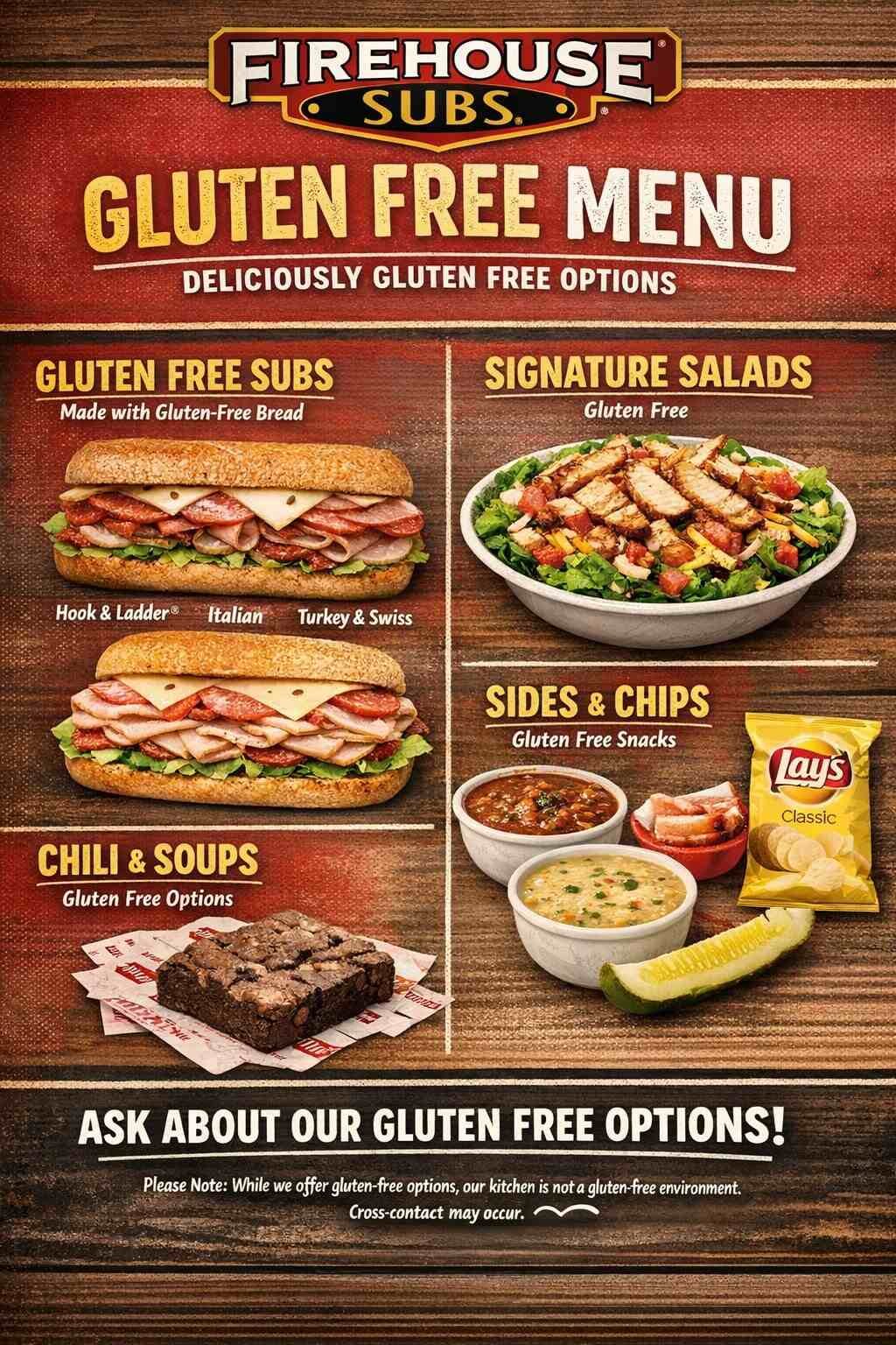 Firehouse Subs Gluten Free Menu